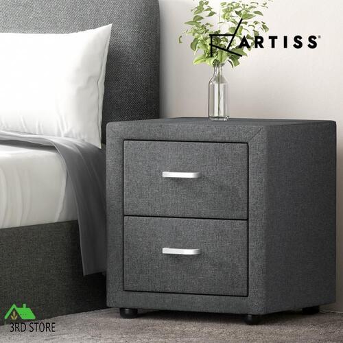 Artiss Bedside Tables Drawers Side Table Cabinet Nightstand Bedroom Furniture
