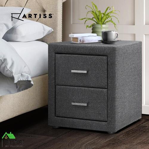 Artiss Bedside Tables Drawers Side Table Cabinet Nightstand Bedroom Furniture