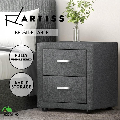 RETURNs Artiss Bedside Tables Drawers Side Table Cabinet Nightstand Bedroom Furniture