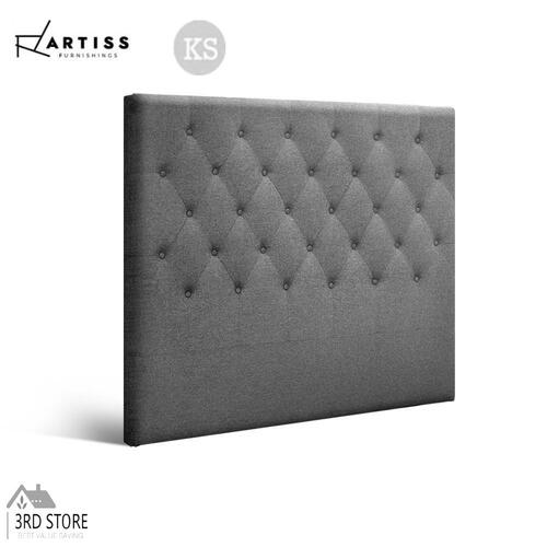 Artiss King Single Size Bed Head Headboard Bedhead Fabric Frame Base CAPPI Grey