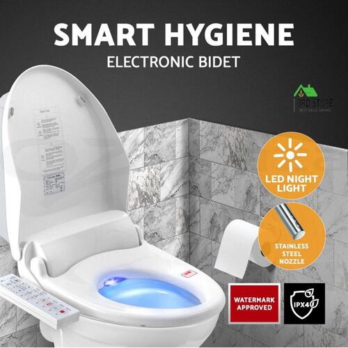 Cefito Electric Bidet Toilet Seat Cover Auto Smart Water Wash Dry Panel Control
