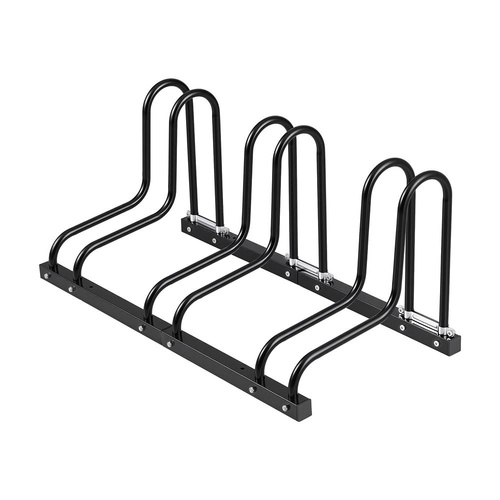 Weisshorn 3 Bike Floor Stand Rack Fits 20"-29" MTB Tires for Garage Storage