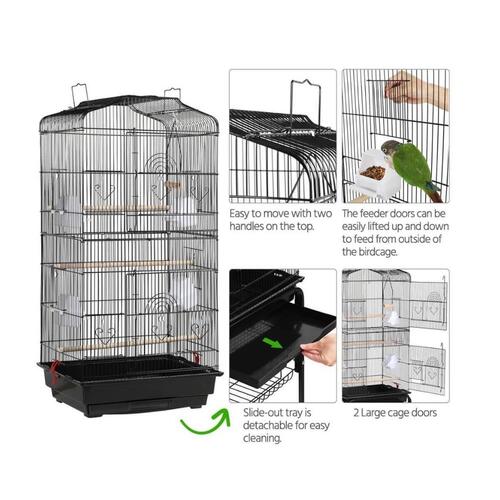 Yaheetech Large Bird Cage 64 Inch Cages Parrot Stand Alone Wheels