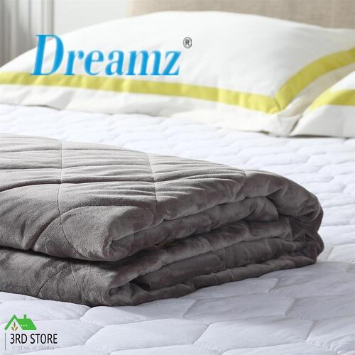 DreamZ Weighted Blanket 11KG Gravity Relax Anxiety Kids Adults GREY