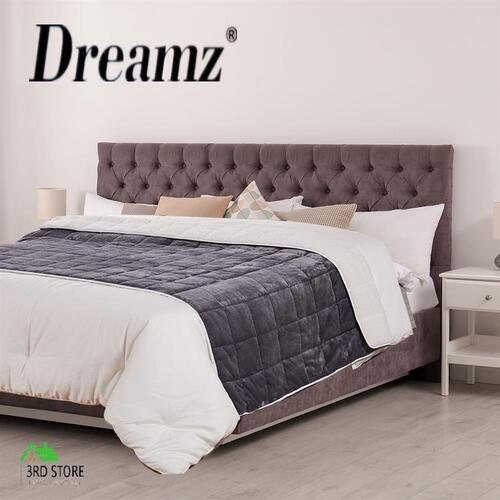 DreamZ Weighted Blanket Heavy Gravity Deep Relax Ultra Soft 11KG Adults Grey