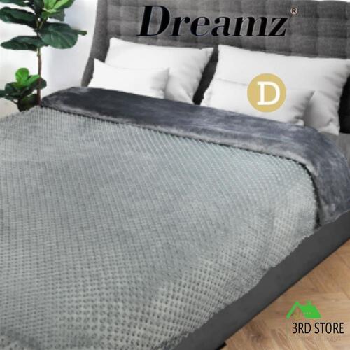 DreamZ Weighted Blanket Cover Quilt Duvet Doona Double Bed Warm Relax GREY