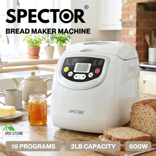 Spector 19 Program Automatic Bread Maker Machine Oven Non Stick Home Bakehouse
