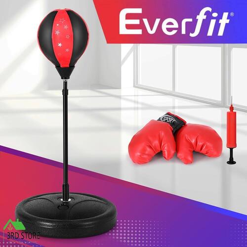 Everfit Boxing Bag Stand Set Punching Bag Gloves with Pump Height Adjustable