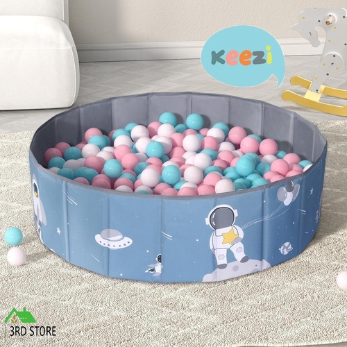 Keezi Kids Ball Pool Pit Toddler Play Foldable Child Playhouse Storage Bag Blue