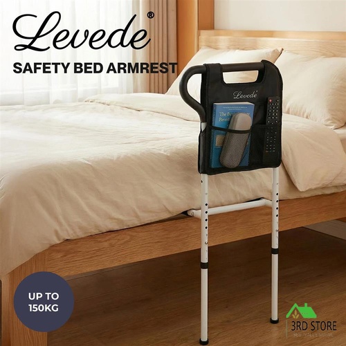 Levede Bed Rail Safety Bed Assist Rail Grab Handrail Adjustable Elderly Adult