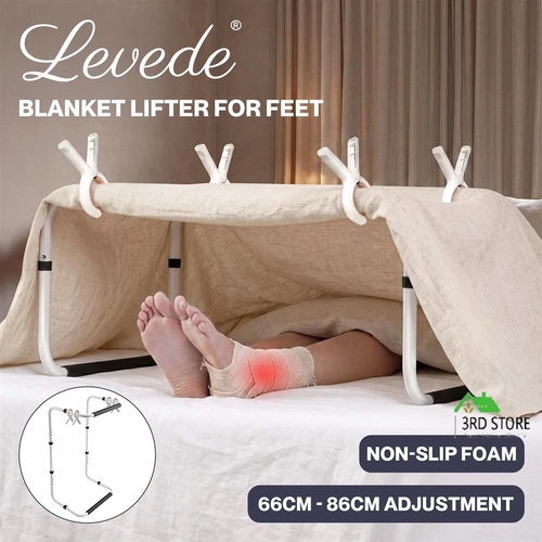 Levede Bed Blanket Lifter for Feet Knee Ankle Cradle 66-86cm Adjustable Height