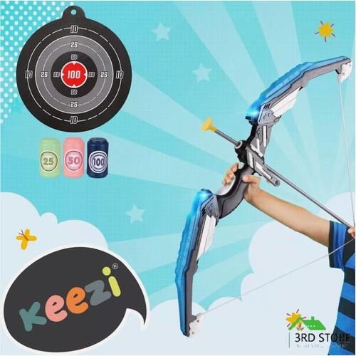 Keezi Kids Bow and Arrow Target Set Outdoor Sport Archery Toys Bottle LED Light