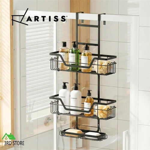 Artiss 3 Tier Over The Door Shower Caddy Hanging Bathroom Storage Organizer