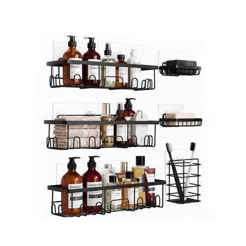 Artiss Shower Caddy Metal Bathroom Organiser Rust Resistant 6 Pack