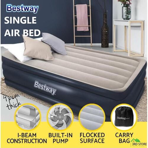 Bestway Air Bed Beds Mattress Single Twin Luxury Inflatable Built-in Pump