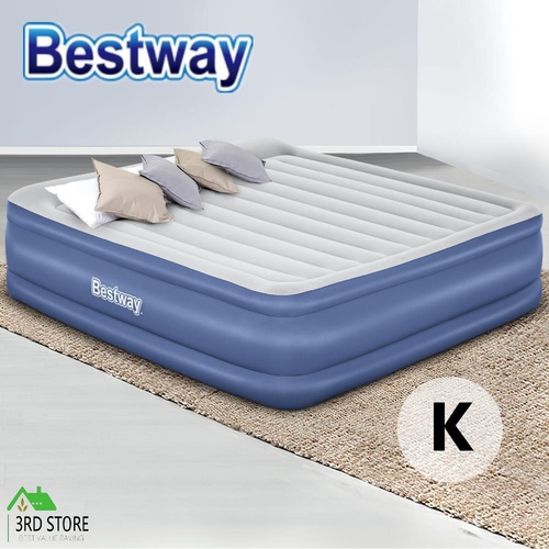 Bestway Air Bed Beds King Mattress Inflatable TRITECH Airbed Built-in Pump