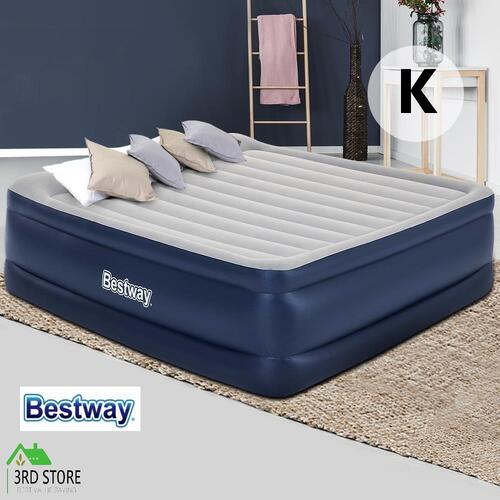 Bestway Air Bed Beds King Mattress Inflatable TRITECH Airbed Built-in Pump