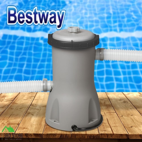 Bestway Pool Pump Pumps Filter 800GPH Filters Pools Cleaner 3028L/H Flowclear™