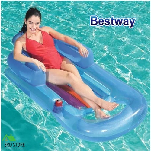 Bestway Durable Inflatable Sun Lounger Pool Air-Bed Seat/Chair Lilo Float Toy