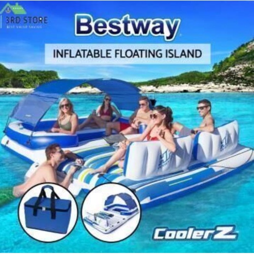 Bestway Inflatable Floating Float Floats Island LoungePool 6-personWater Fun