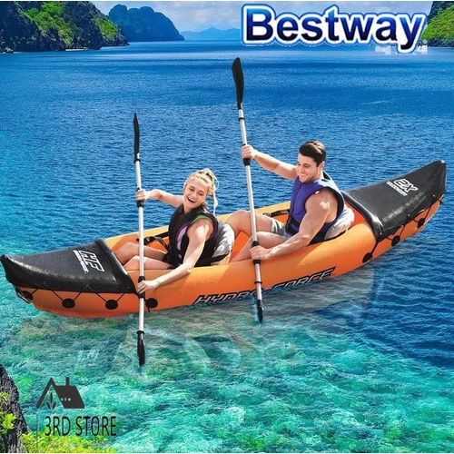 Bestway Kayak Kayaks Fishing Boat LITE-RAPID 2-person Inflatable Canoe Raft