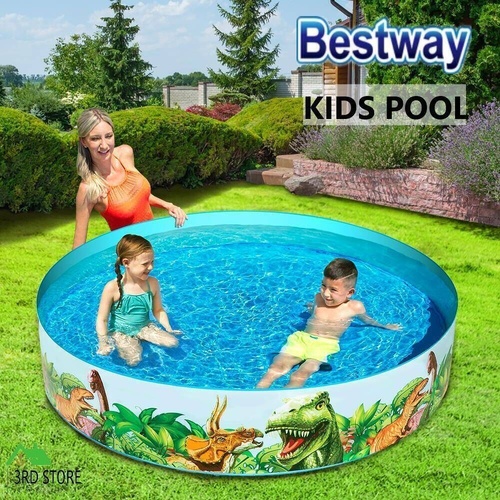 Bestway Kids Swimming Pool Above Ground Play Fun Round Fill-n-Fun Pools
