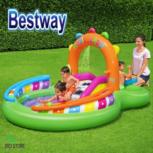 Bestway Inflatable Swimming Play Pool Kids Above Ground Kid Game Toy 3 People