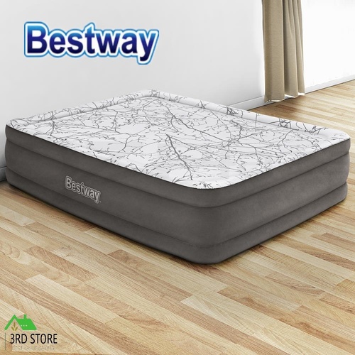 Bestway Air Bed Beds Inflatable Queen Size Mattress Built-in Pump Camping