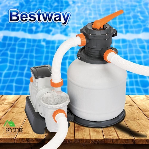 Bestway Pool Sand Filter Swimming Above Ground Pools Cleaning Pump 1500GPH Water