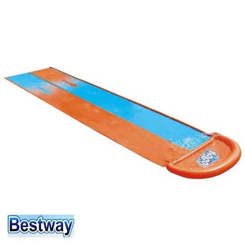 Bestway Inflatable Water Slip Slide Double Kids Splash Toy Outdoor Play 4.88M