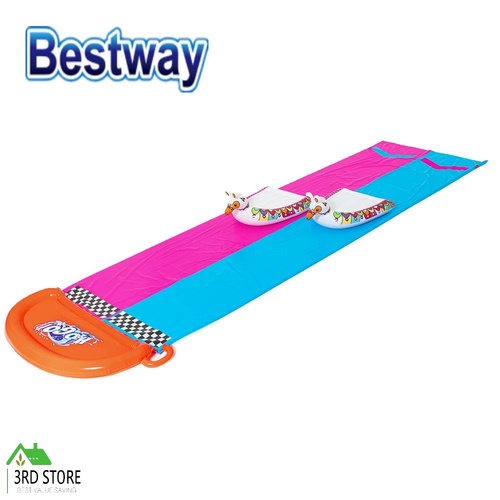 Bestway Inflatable Water Slip And Slide 4.88m Kids Rider Splash Toy Outdoor