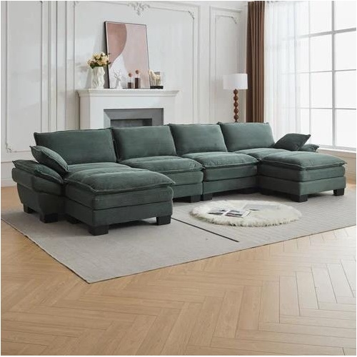 Haines 4 Seater Modular Sofa & Ottoman Set
