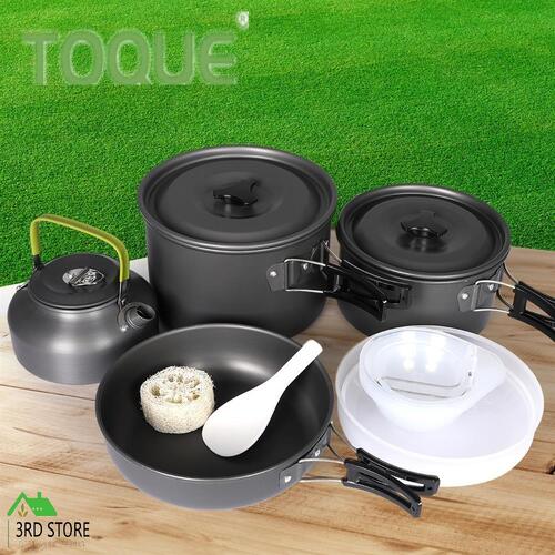 Toque 16Pcs Camping Cookware Set Outdoor Hiking Cooking Pot Pan Portable Picnic