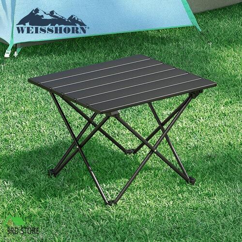 Weisshorn Folding Camping Table 40cm Aluminium Portable Outdoor Picnic BBQ