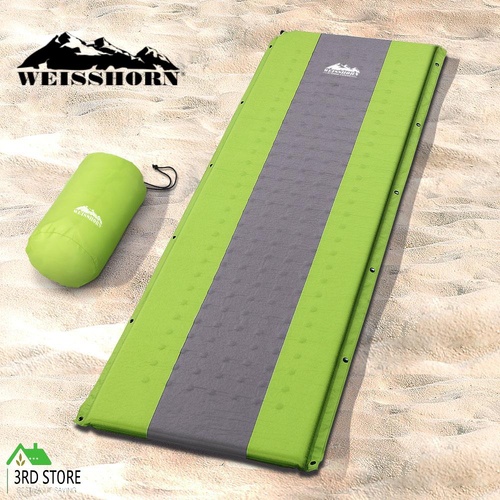 Weisshorn Self Inflating Mattress Camping Sleeping Mat Air Bed Pad Single Green