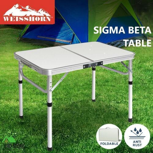 RETURNs Weisshorn Folding Camping Table Portable Picnic Outdoor Garden BBQ Aluminum Desk