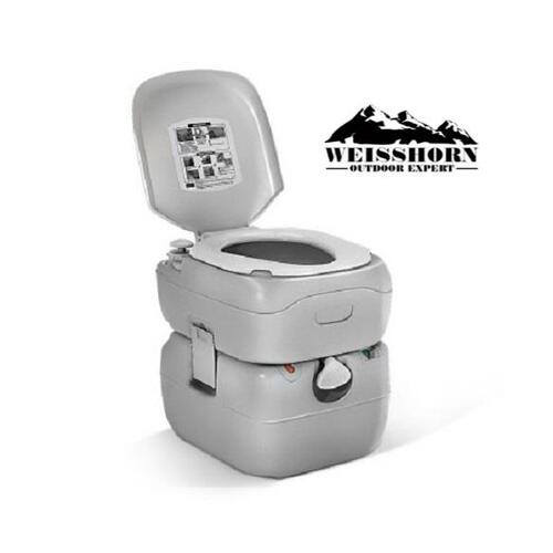 Weisshorn 22L Outdoor Portable Toilet Camping Potty Caravan Motorhome RV Boating