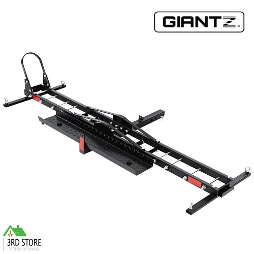 Giantz Motorcycle Carrier 2 Arms Rack Ramp Motorbike Dirt Bike 2''Hitch Towbar