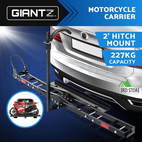 Giantz Motorcycle Motorbike Carrier Rack 2"Towbar Arm Rack Dirt Bike Ramp Steel