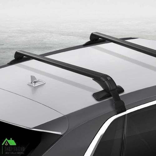 Universal Car Roof Rack Cross Bars 90cm Aluminium Adjustable Lockable 45kg