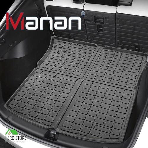 Manan Tesla Model Y Mat Rear Trunk Liner 3D Car Carpets  Anti-Slip 2020-2022