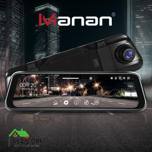 Manan Dash Camera 1080P Front and Rear Smart Car DVR Recorder Night Vision 10"