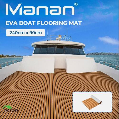 Boat Matting EVA Foam Marine Carpet Yacht Decking Flooring Roll 90x240cm Orange