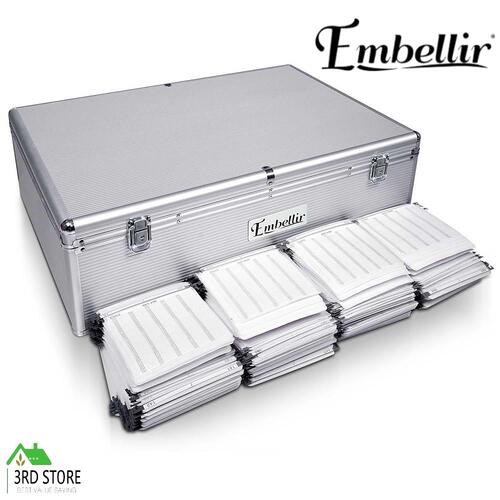 Embellir CD Case DVD Cases Storage Box 1000 Discs Aluminium Case DVD Folders