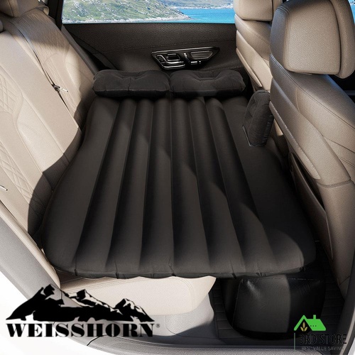 Weisshorn Car Mattress 134x78 Inflatable SUV Back Seat Camping Bed Black