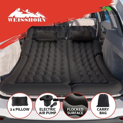 Weisshorn Car Mattress 175x130 Inflatable SUV Back Seat Camping Bed Black