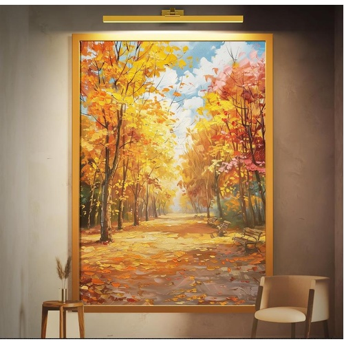 Wall Picture Light, 24in Battery-Powered Gallery Light for Artwork, CCT Dimmable