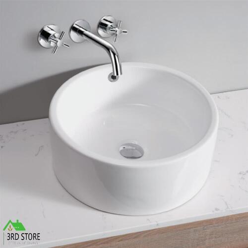 Ceramic Bathroom Basin Hand Wash Bowl Sink Vanity High Gloss Above Counter Top