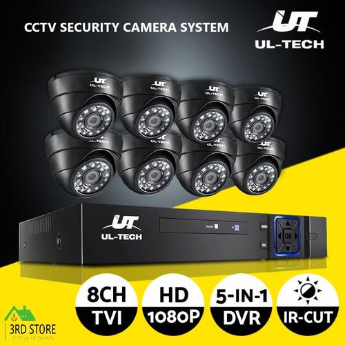 UL-tech CCTV Camera Home Security System 8CH DVR 1080P Outdoor IP Long Range