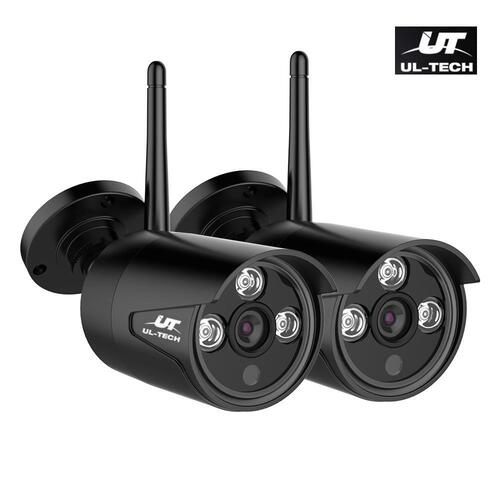 UL-tech CCTV System Wireless 2 Camera Set For DVR Outdoor 2MP Long Range 1080P